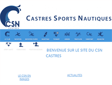 Tablet Screenshot of castres-sn.org